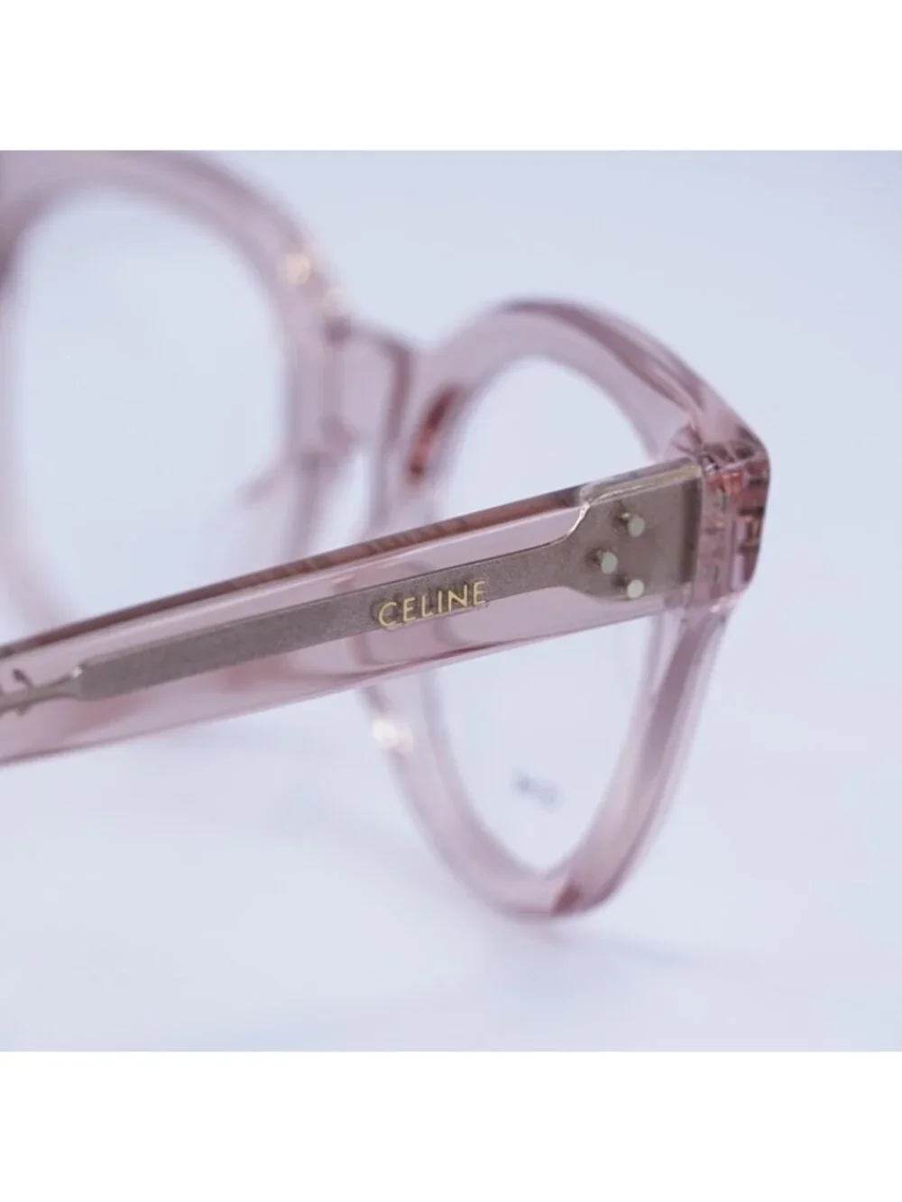 Celine CL50109I 072 Eyeglasses Shiny Light Pink 51mm Square Frame